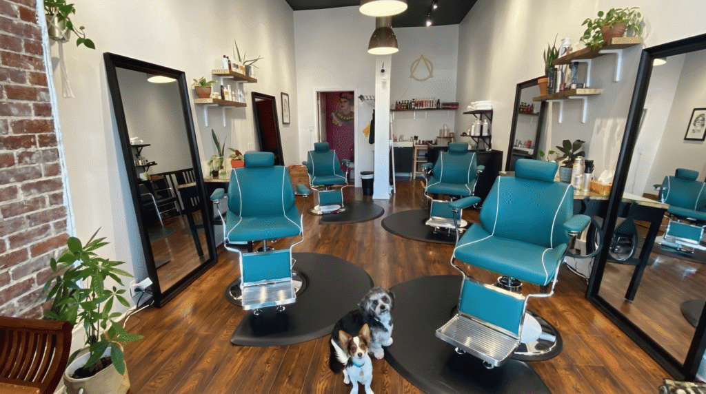 Modern hair salon in Toronto