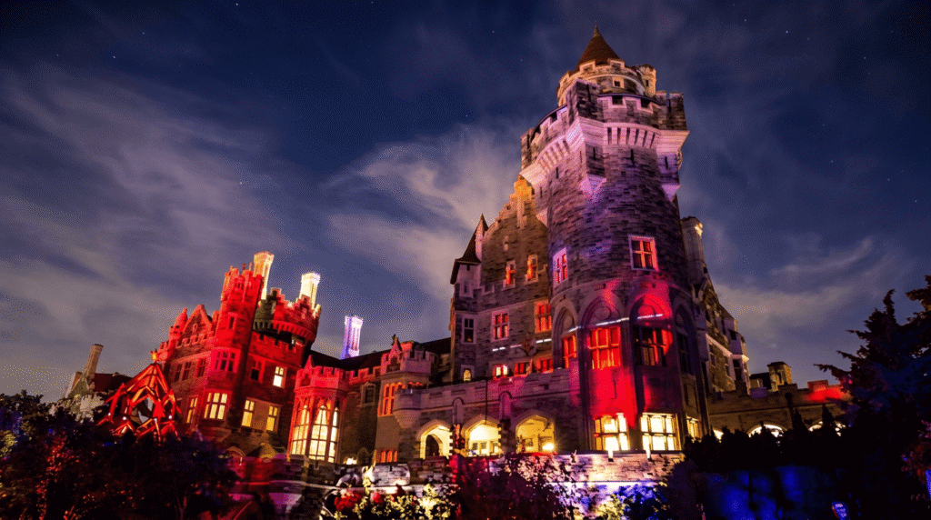 Halloween events in Toronto at night