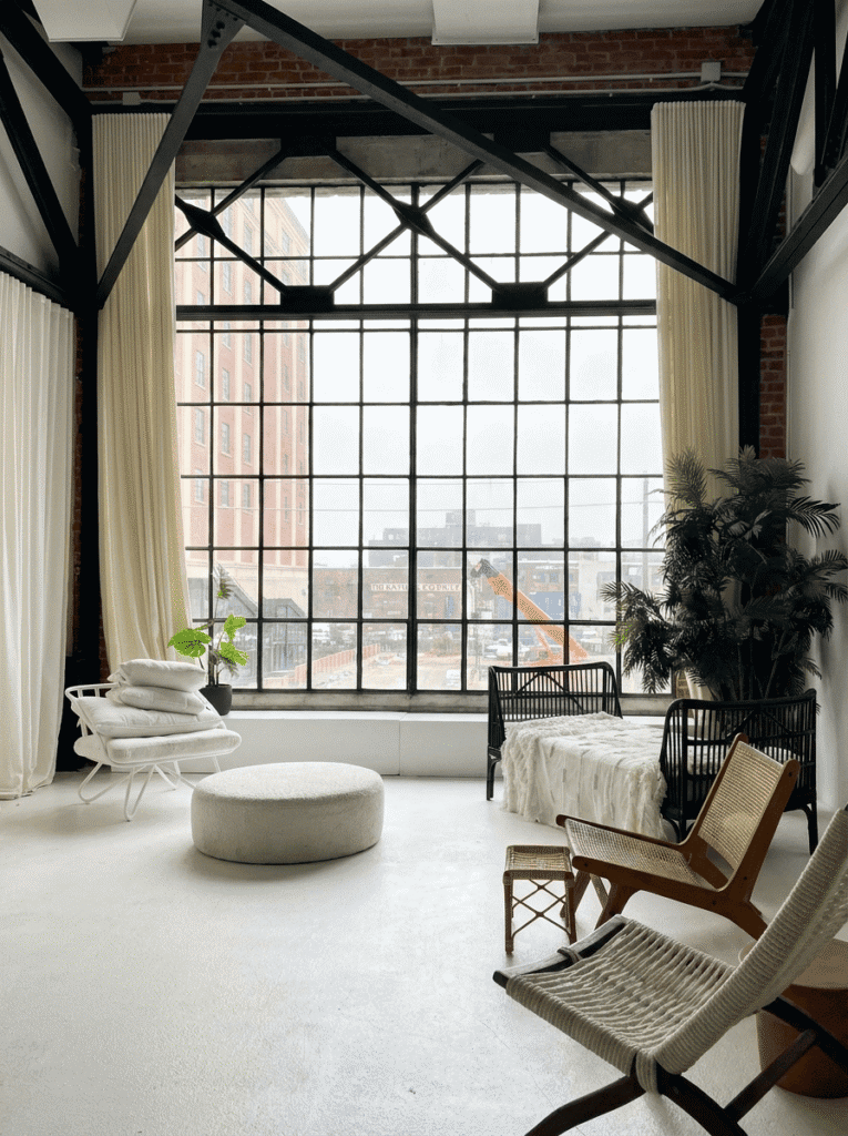 Natural light photo studio in Toronto